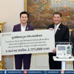 มูลนิธิเรนวูดมอบเงิน อุปกรณ์การแพทย์ เครื่องอุปโภคบริโภคกว่า 3.2 ล้านบาท