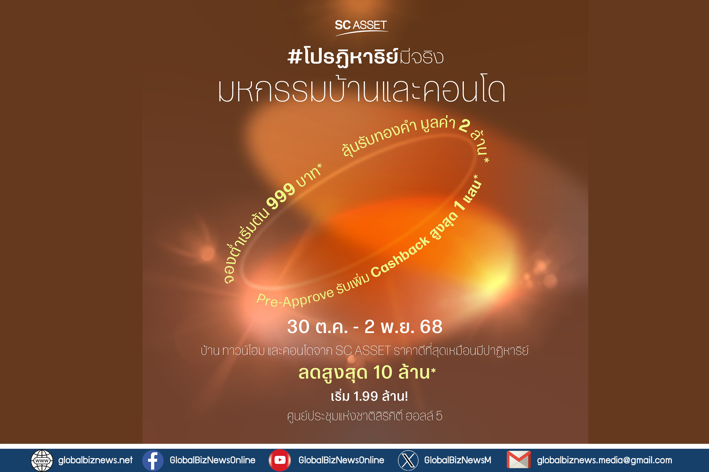 SC Asset เปิดแคมเปญ “SC โปรฏิหาริย์มีจริง” ยกทัพ 86 โครงการ